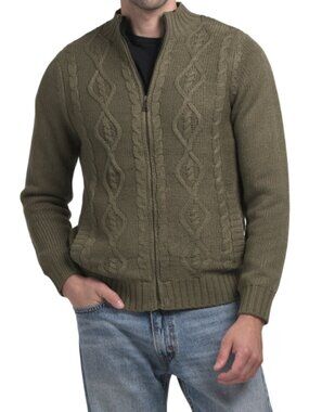FRYE Cabled Soft Lined Sweater